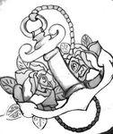 Anchor and Roses