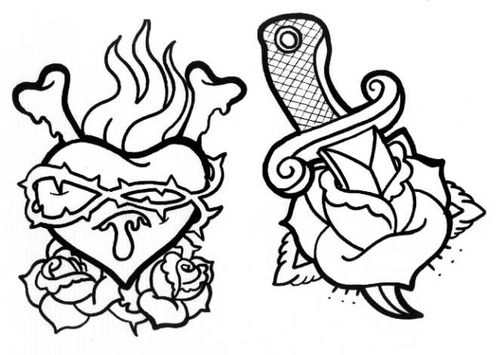 New School Tattoo Outlines Designs New School Tattoo Outlines Designs